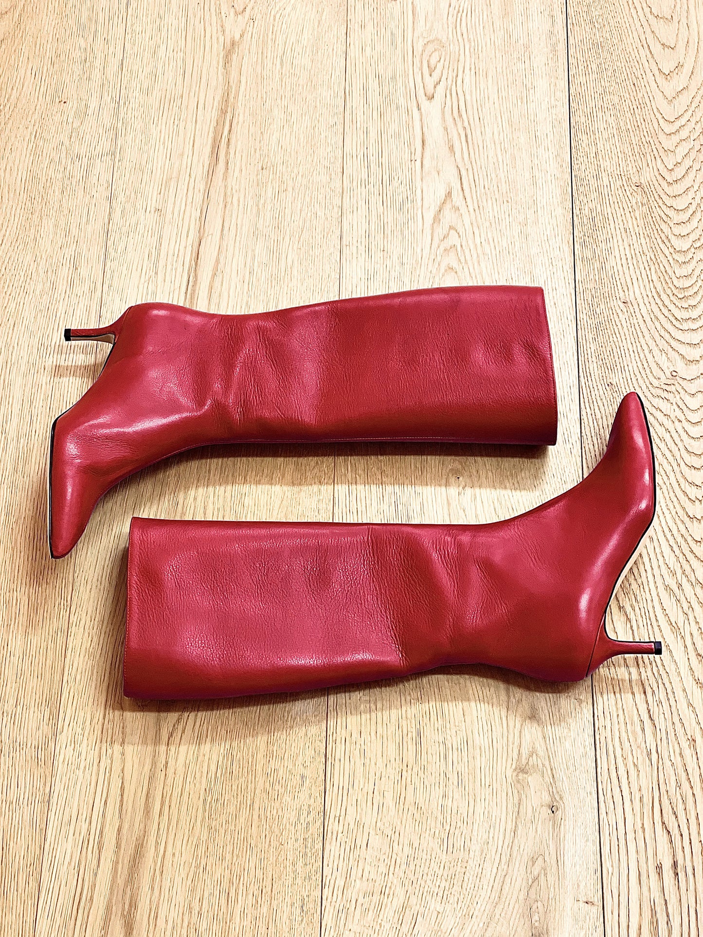 MELISSA LEATHER RED