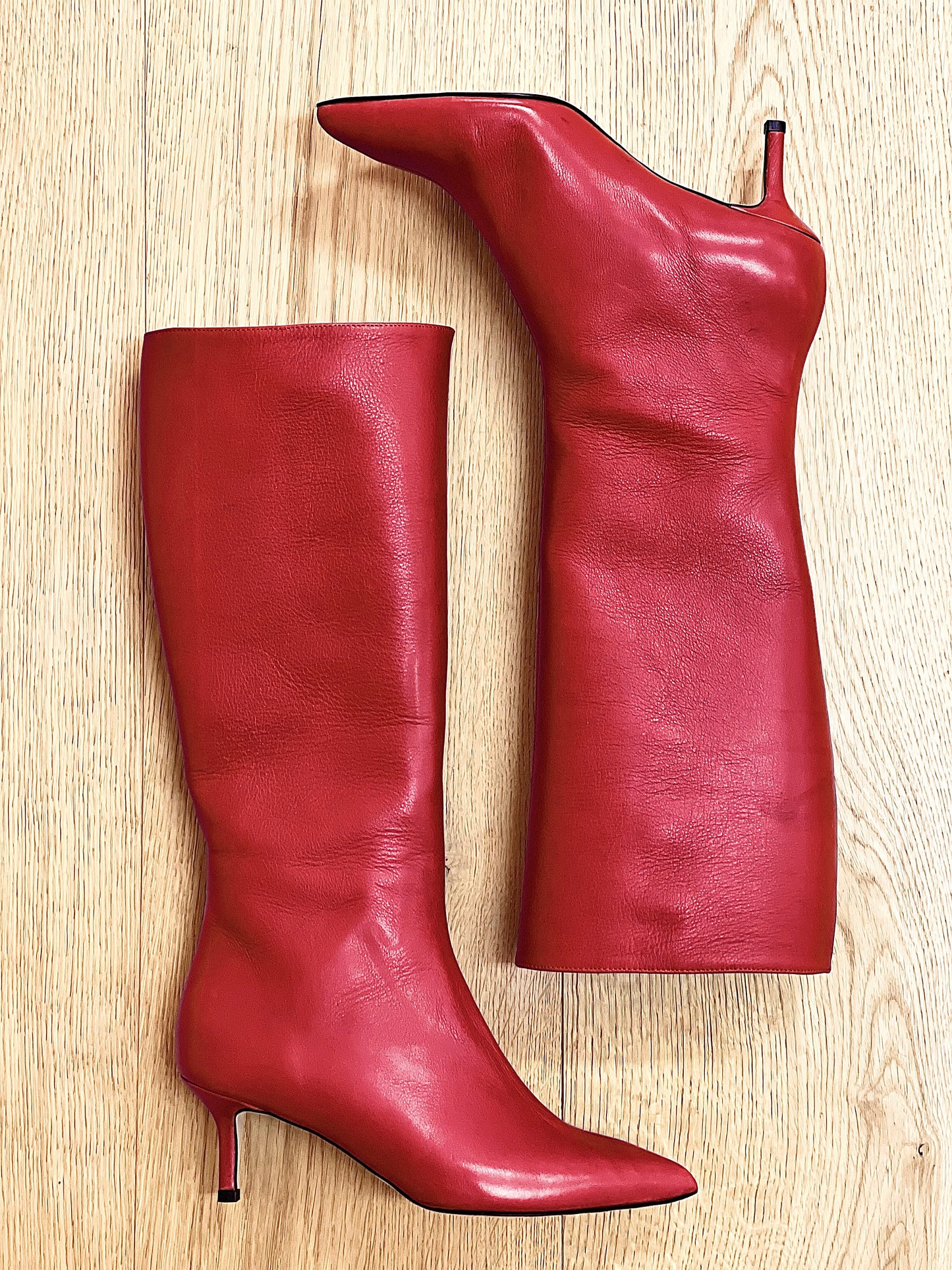 MELISSA LEATHER RED